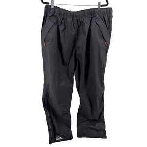 Alaskan Hardgear Duluth Trading Co Mens Black Nylon Rain Pants 2XL x 32